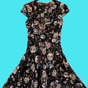 Hell Bunny 50s Style Sugar Skull Dress